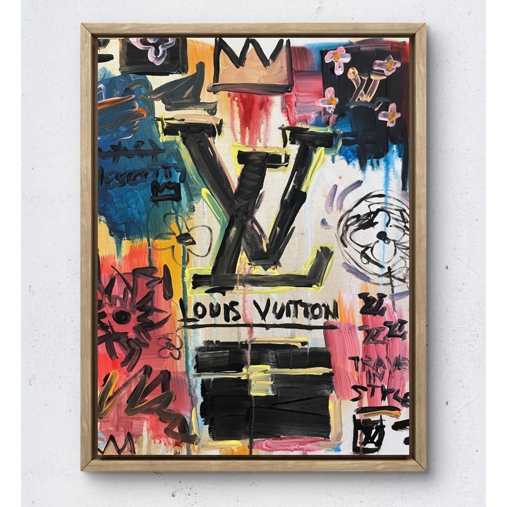 Oman Original Louis Vuitton Painting 16x20 Acrylic Canvas Luxury Pop Street Art